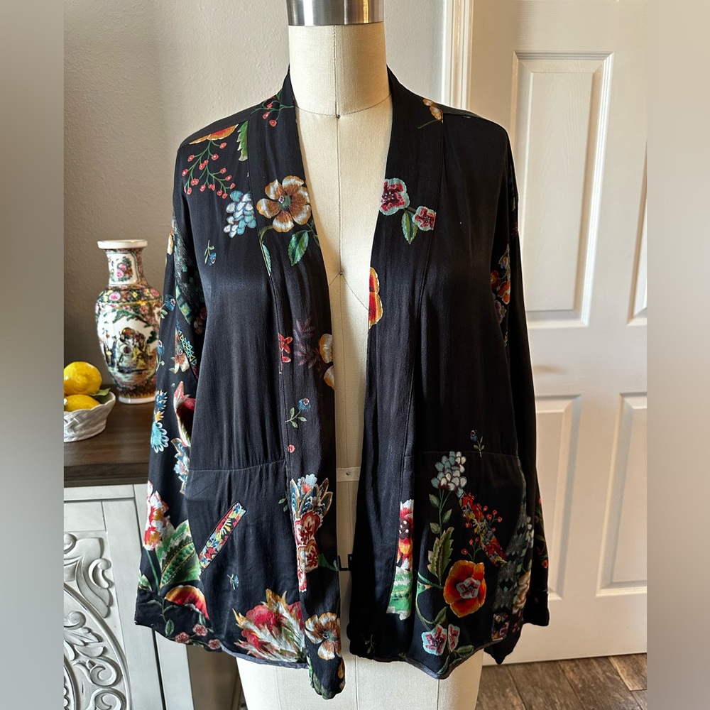 Johnny Was Maggie Cropped Kimono Sz. M